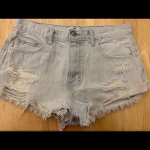 Hollister Ripped Jean Shorts!!